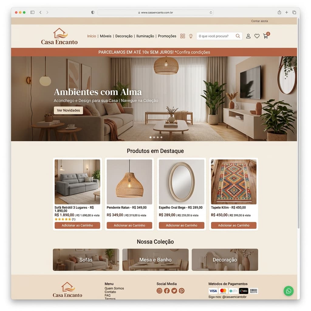 Preview Loja de Decoração