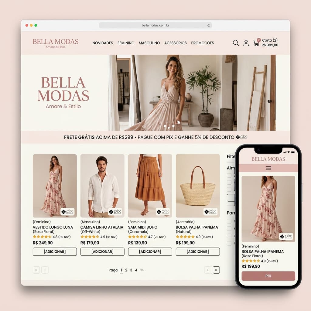 Preview Loja Online de Varejo